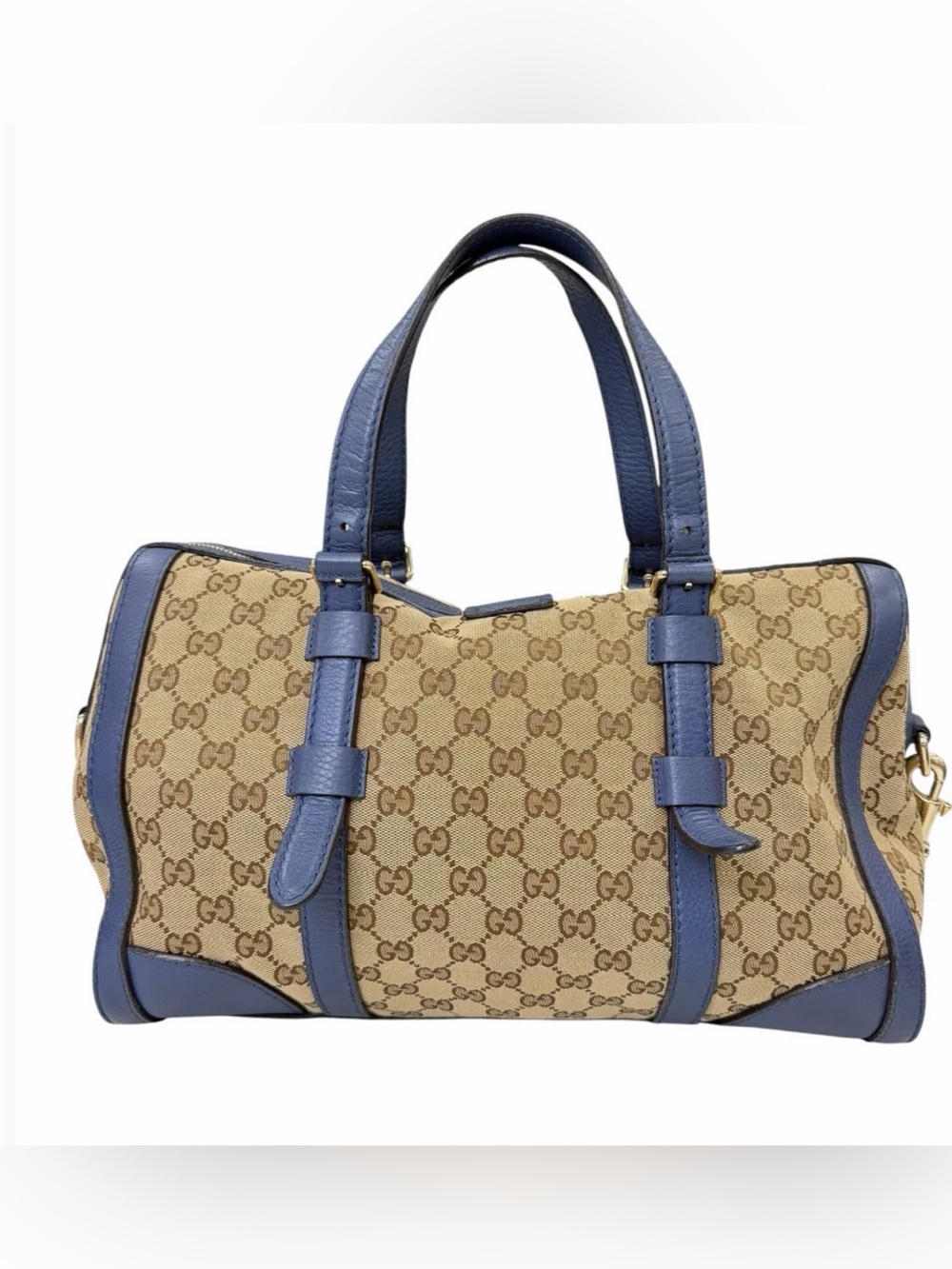 Gucci Periwinkle Trim GG Canvas Crossbody Bag